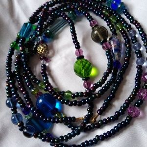 Necklace (glass beads) 33in long